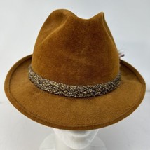 Stetson Hat The Sovereign Fedora Mens Hat 7  1/8 Feather Damage Vintage - £26.68 GBP