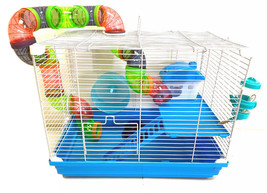 2 Levels Hamster Habitat Rodent Gerbil Mouse Mice Rats Animal Wire Cage 475 - £56.98 GBP