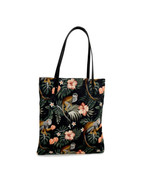 Monkey 701113 Tropical Book Bag Tote Purse 26 x 15&quot; Leather Straps Cotto... - $26.00