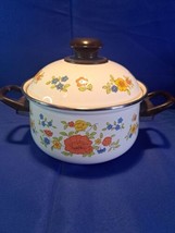 Summer Garden By Excel Vintage 3 or 4 Qt. Stockpot W/ Lid - £25.73 GBP