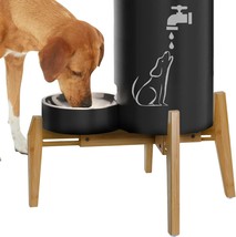 Dog Water Bowl Dispenser Stand - Expandable to Fit Medium - - £26.75 GBP