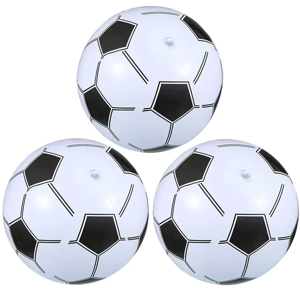 3pcs 40cm Inflatable Soccer Ball Toys Elastic Football For Party Swimmin... - £12.24 GBP