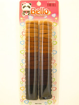 Bello Large Terry Ponytail Holders - Shades Of Brown - 40 Pcs. (60008) - £6.38 GBP