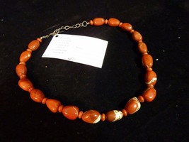 Bead Necklace Created by Artisan Linda Sudimack 21&quot; - £23.67 GBP
