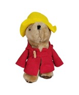 Eden Paddington Teddy Bear Macys Plush Yelloe Hat Red Coat Hood 9&quot; 1981 - £19.06 GBP