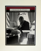 President Gerald R. Ford Original Autograph Matted And Framed Ready to Display - £315.74 GBP