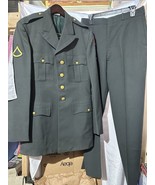 Vintage US Army Class A Uniform Coat &amp; Pants w/ 82nd Airborne Patch Viet... - $74.24