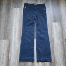 Gap Jeans Womens Size 6 Denim Wide Leg Dark Indigo Trouser Pant Sailor N... - £35.33 GBP