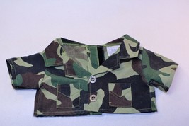 Build A Bear BAB Camo  Shirt Top Army Marines Soldier Outfit Clothing Camouflage - £4.75 GBP