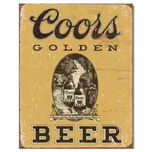COORS Golden Beer Distressed Vintage Bar Pub Garage Man Cave Wall Art De... - $21.99