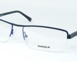ONKELS ONK90128 1 Matt Schwarz/Violett Blau Brille Brillengestell 60-18-... - $1,095.91 MXN