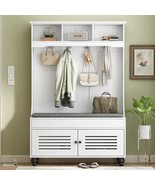5-in-1 Entryway Bench w/ Storage &amp; Coat Rack - €235,95 EUR