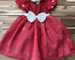 Disney Store Minnie Mouse Little Girl’s Red White Costume Dress Size XS 4 - £14.19 GBP