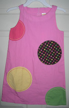 Girls Gymboree Pink Circle Patch Girls Dress Age 3 SZ 3 - £15.80 GBP