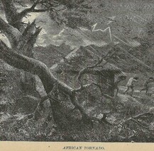 African Tornado Africa 1889 Victorian Print Henry Stanley 1st Edition DWV1C - £23.52 GBP