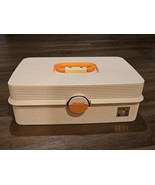 Caboodles Of California 2410 Pink Peach Large 3 Tier Make Up Case Vtg 80... - $49.99