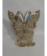 Vintage Torino Gold Tone Butterfly Earring Tree Holder Display Stand, - £15.17 GBP