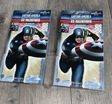 Captain America The First Avenger Hallmark Valentine&#39;s Set Of 2 - £4.60 GBP