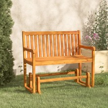 Garden Swing Bench 110 cm Solid Acacia Wood - £86.76 GBP