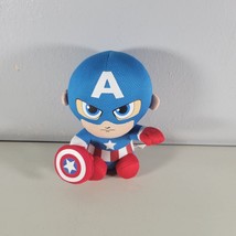 TY Beanie Baby Captain America Plush Stuffed Toy 6.5&quot; Tall Marvel Comics  - £8.75 GBP