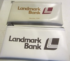 Vintage Landmark Bank  Bankers Cash Deposit bag - £22.22 GBP