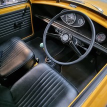  Leather Steering Wheel Cover For Mitsubishi Ek X Space Black Seam - £39.95 GBP