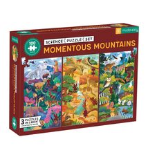 Momentous Mountains Science Puzzle Set from Mudpuppy, Includes Three 100... - $13.82