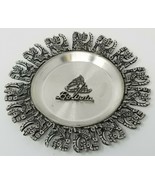 Bolivian Soc LPZ Pewter Souvenir Plate Vintage Small Engraved Native Sym... - $18.95