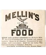 Mellin&#39;s Food Infant Milk 1885 Advertisement Victorian Baby Food ADBN1A16 - $27.87 CAD