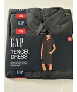 GAP Dress Women's Lightweight Relaxed Fit Tencel Dress XS Gray $59 Retai... - $16.97