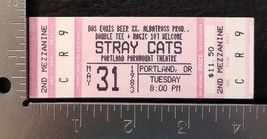 Stray Cats - Vintage May 31, 1983 Portland, Oregon Unused Whole Concert Ticket - £20.03 GBP