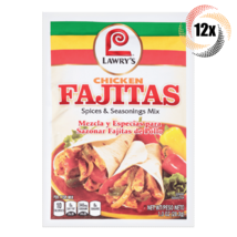 12x Packets Lawry&#39;s Chicken Fajitas Spices &amp; Seasoning Mix | No MSG | 1oz - £27.35 GBP