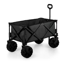 Dark Gray All-Terrain Beach Utility Wagon Foldable Portable - £247.44 GBP