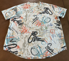 YININF Multicolor Graffiti Streetwear Hip Hop Short Sleeved T-Shirt Men&#39;... - $309.66 MXN