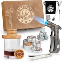 Cocktail Smoker Kit 4 Flavors Wood Chips Old Fashioned Bourbon Whiskey Smoker US - £29.26 GBP
