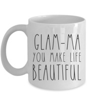 Funny Glam-Ma Vintage Coffee Mug Glam-Ma Make Life Beautiful Cup Mother ... - $14.68+