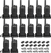 Retevis RT68 Two-Way Radios Long Range with Earpiece 10 Pack, Bundle with 4 Pack - £326.79 GBP