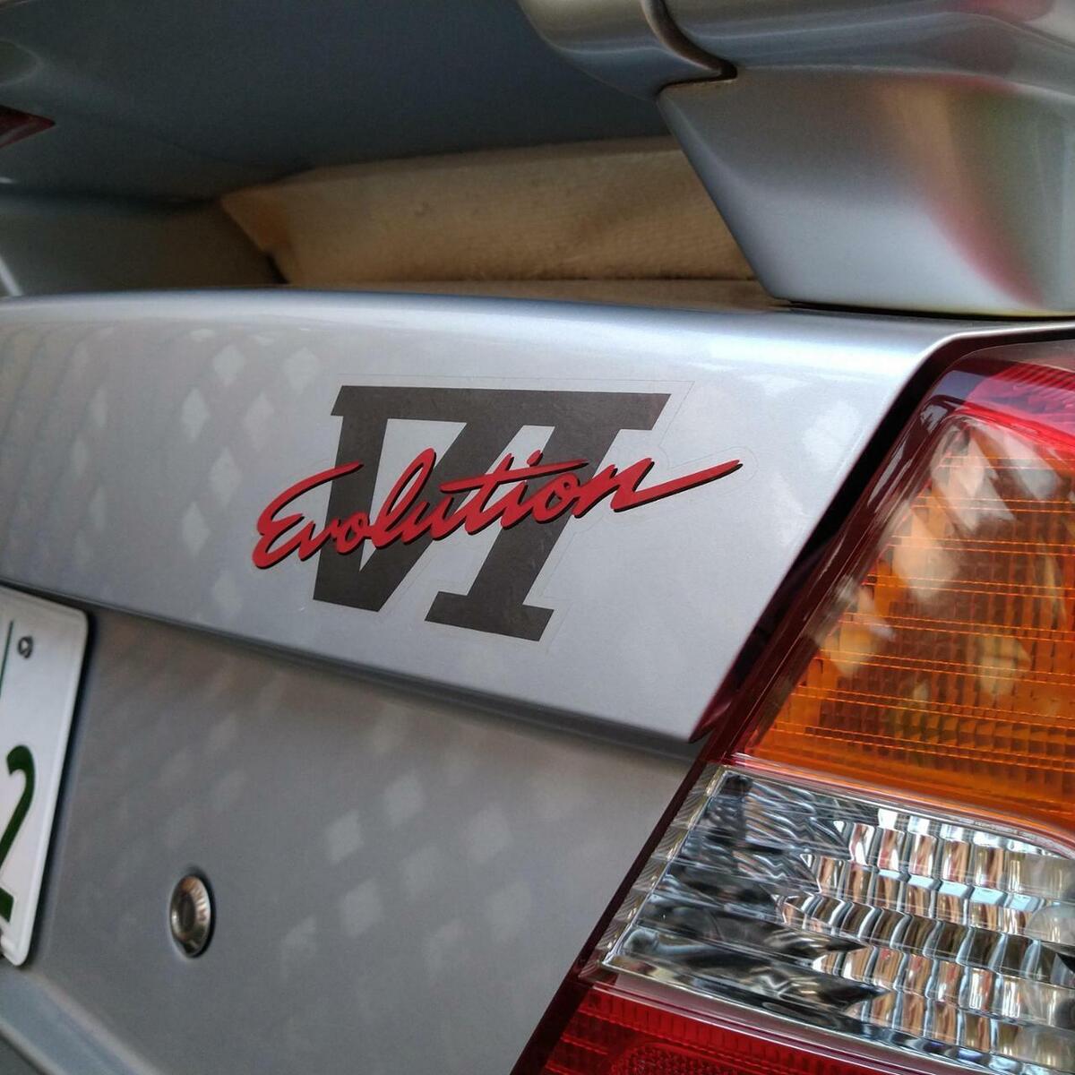 NEW GENUINE MITSUBISHI LANCER EVO 6 CP9A EVOLUTION VI DECAL STICKER ...