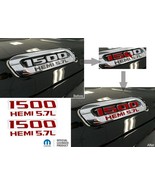 1500 HEMI 5.7L Hood Emblem Overlay Decals for 2019-2022 Ram - $279.42 MXN