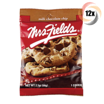 Full Box 12x Pack Mrs Fields Milk Chocolate Chip Cookies | 2.1oz | Fast Shipping - £20.75 GBP