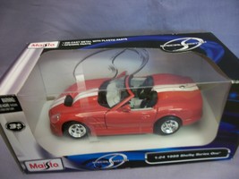 Maisto Special Edition 1999 Shelby Series One 1:24 diecast metal red toy... - $14.59