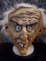 Halloween Mask With Hair Ghastly Geezer Old Man PMG 2006 Latex Adult Size New - £19.09 GBP
