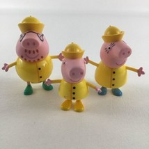Peppa Pig Adventures Family Rainy Day Action Figures Mummy Daddy George Toy Lot - £11.66 GBP