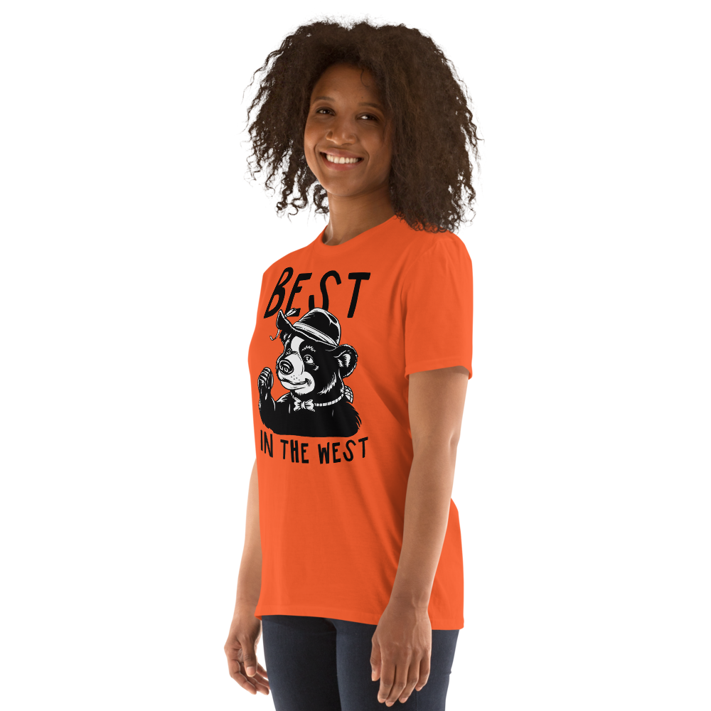 Short-Sleeve Unisex T-Shirt – Best in the West (Orange) Item image 11