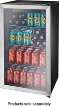 Insignia™ - 115-Can Beverage Cooler - Stainless Steel - £207.03 GBP