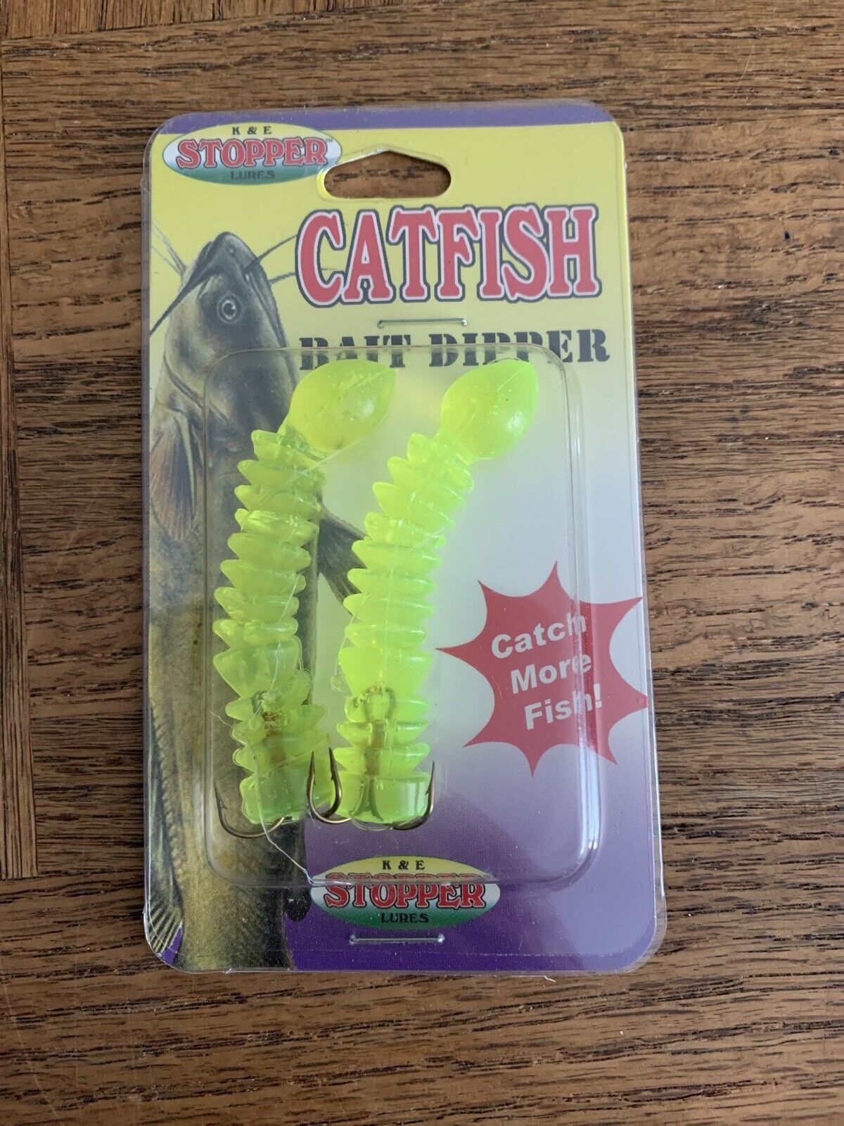 Catfish Stopper Lures Bait Dipper Fishing Lure, 2 Pack Yellow-Brand New-... - $11.76