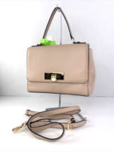 Michael Kors Bag Satchel Top Handle Flap Pink Pebbled Leather Crossbody  B2W - £37.35 GBP