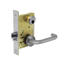 Storeroom Closet Mortise Trim Only with J Lever &amp; LN Rose, Satin Chrome - $400.09