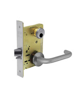 Storeroom Closet Mortise Trim Only with J Lever &amp; LN Rose, Satin Chrome - $400.09