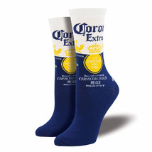 Corona Extra Classic Logo Women&#39;s Socks Blue - $14.98